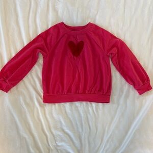 Cat & Jack Red Heart Sweatshirt